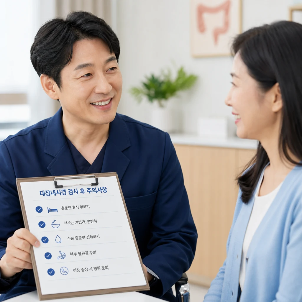 대장내시경 검사 후 주의사항 및 체크리스트